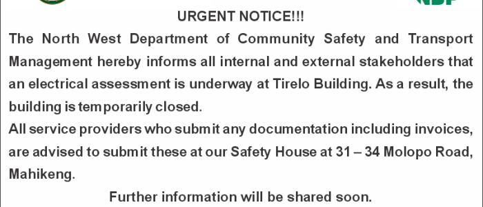Tirelo building Shutdown temporary